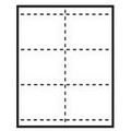 Classic Horizontal Paper Name Badge Insert - Blank (4 1/4"x3")